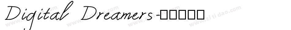 Digital Dreamers字体转换